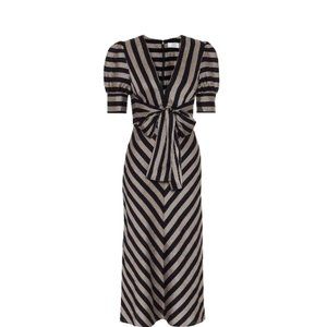 NEW without tags Rebecca Vallance Nautique Striped Midi Dress Size 6 (UK 10)